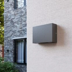 Lucande Eckige Außenwandleuchte Henor Mit 4 LEDs -Lucande 9616001 2