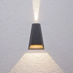 Lucande Zweifach Strahlende LED-Außenwandleuchte Jendrik -Lucande 9616004 2