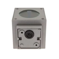 Lucande Silberne LED-Außenwandleuchte Jarno, Würfelform -Lucande 9616009 4