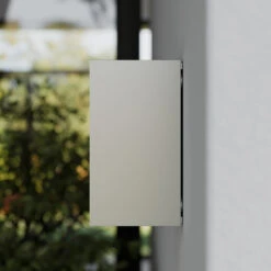 Lucande Silberne Außenwandleuchte Tavi M. Bridgelux LED -Lucande 9616013 4