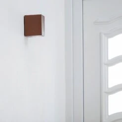 Lucande Rostbraune LED-Außenwandleuchte Tavi, Höhe 9,5 Cm -Lucande 9616015 2