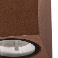 Lucande Rostbraune LED-Außenwandleuchte Tavi, Höhe 9,5 Cm -Lucande 9616015 5