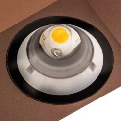 Lucande Rostbraune LED-Außenwandleuchte Tavi, Höhe 9,5 Cm -Lucande 9616015 7