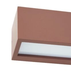 Lucande Eckige Außenwandleuchte Bente, Rostfarben 16 Lucande Eckige Außenwandleuchte Bente, Rostfarben -Lucande 9616023 5