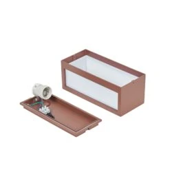 Lucande Eckige Außenwandleuchte Bente, Rostfarben 19 Lucande Eckige Außenwandleuchte Bente, Rostfarben -Lucande 9616023 8