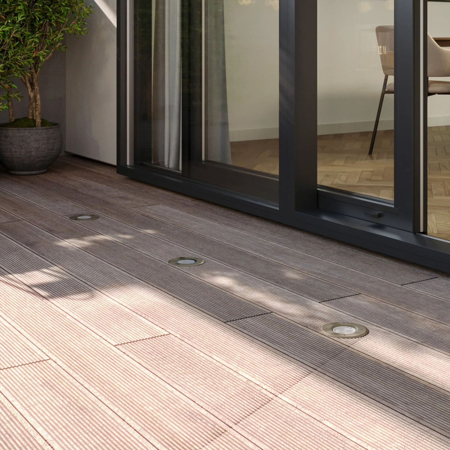 Lucande IP67 - LED-Bodeneinbauleuchte Ava, Rund 4 Lucande IP67 - LED-Bodeneinbauleuchte Ava, Rund – Bild 2