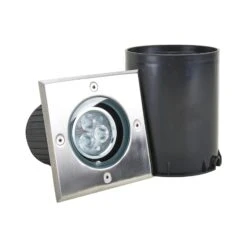Lucande LED-Bodeneinbauleuchte Schwenkbar, IP67, Eckig -Lucande 9616034 2
