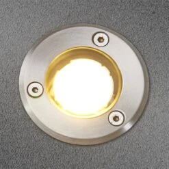 Lucande IP67 LED-Bodeneinbauleuchte Kenan, Edelstahl -Lucande 9616035 1