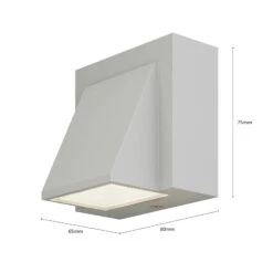 Lucande Silbergraue LED-Außenwandleuchte Marik -Lucande 9616062 4