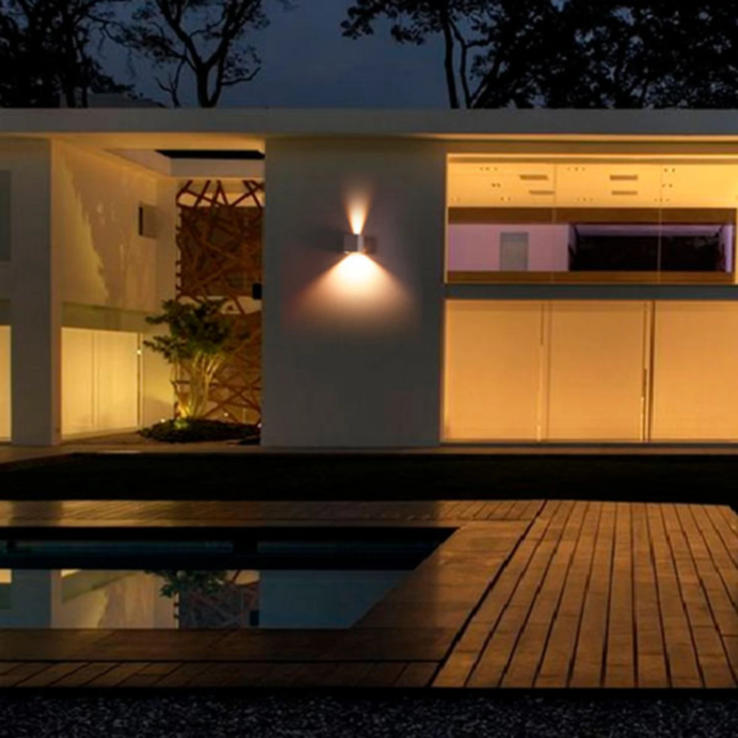 Lucande Grafitgraue LED-Außenwandleuchte Aaron 11 Lucande Grafitgraue LED-Außenwandleuchte Aaron – Bild 9