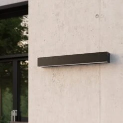 Lucande Lengo LED-Wandlampe, 50 Cm, Grafit, 2-fl. 13 Lucande Lengo LED-Wandlampe, 50 Cm, Grafit, 2-fl. -Lucande 9616092 2