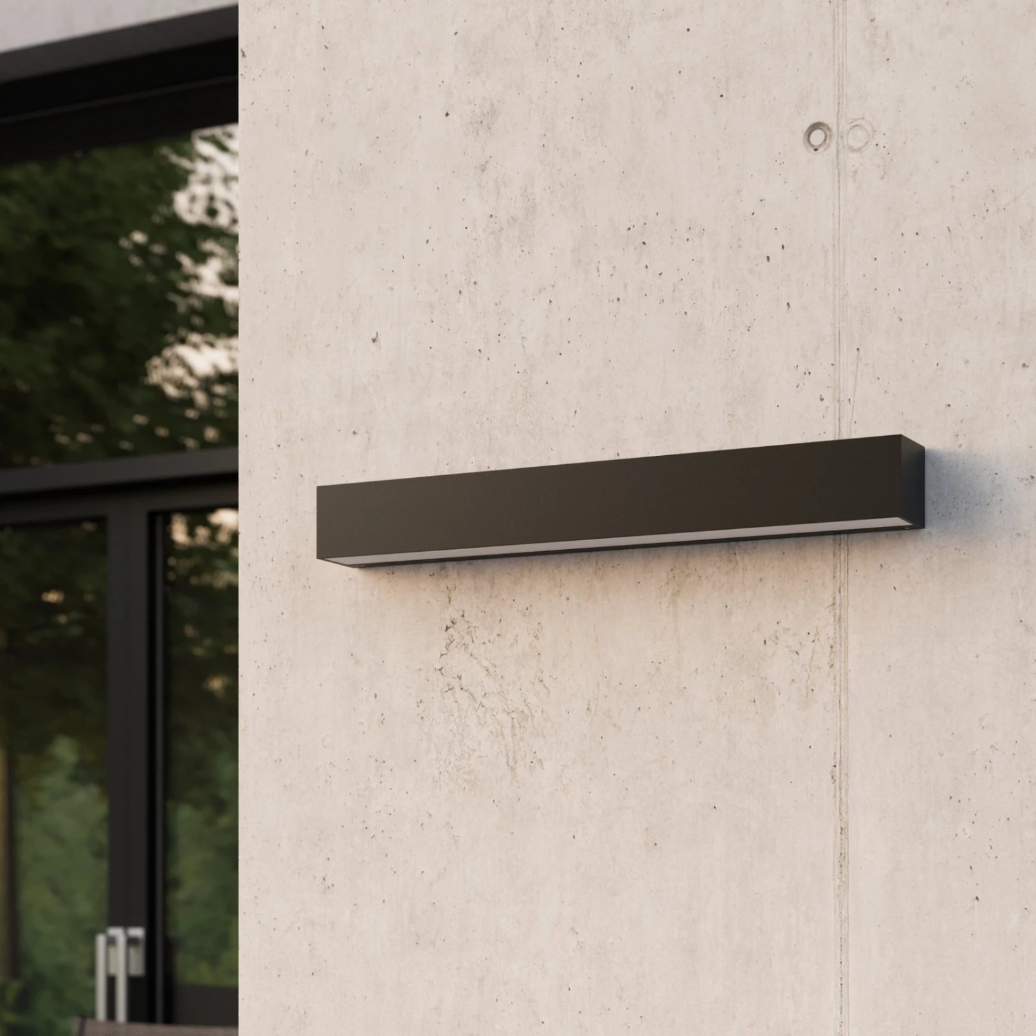 Lucande Lengo LED-Wandlampe, 50 Cm, Grafit, 2-fl. 5 Lucande Lengo LED-Wandlampe, 50 Cm, Grafit, 2-fl. – Bild 3