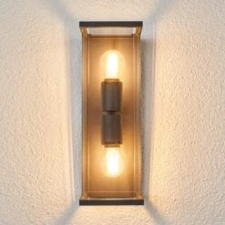 Lucande Gläserne Außenwandlampe Annalea -Lucande 9616110 2