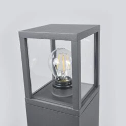 Lucande Wegeleuchte Klemens, Grafitgrau, Höhe 90 Cm -Lucande 9616127 4