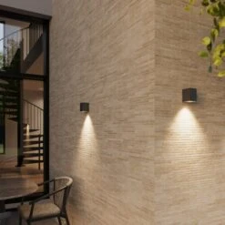 Lucande Xava Außenwandleuchte, Downlight -Lucande 9616131 3