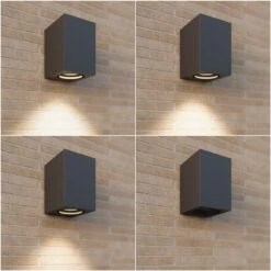 Lucande Xava Außenwandleuchte, Downlight -Lucande 9616131 4