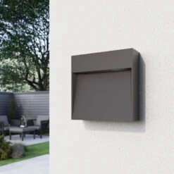 Lucande Außenwandleuchte Noreia In Eckiger Form -Lucande 9616143 2