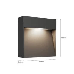 Lucande Außenwandleuchte Noreia In Eckiger Form -Lucande 9616143 4