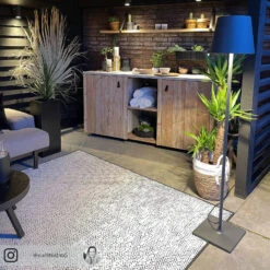 Lucande Terrassenleuchte Andrei Mit Dunkelgrauem Schirm -Lucande 9616148 9