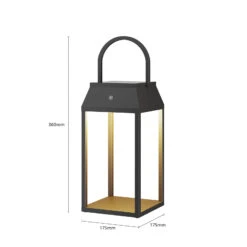 Lucande Maleos LED-Solar-Laterne, Dimmbar -Lucande 9616155 6