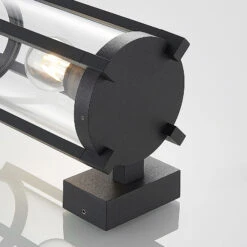 Lucande Brienne Außenwandleuchte, Glasschirm, Rund -Lucande 9616165 6