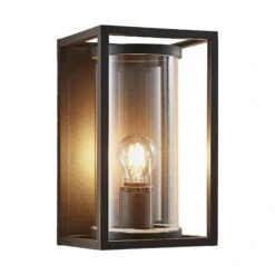 Lucande Brienne Außenwandleuchte, Aluminium, Eckig -Lucande 9616168 2