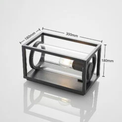 Lucande Brienne Außenwandleuchte, Aluminium, Eckig -Lucande 9616168 3