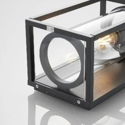 Lucande Brienne Außenwandleuchte, Aluminium, Eckig -Lucande 9616168 4