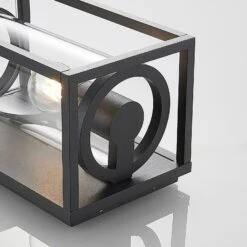 Lucande Brienne Außenwandleuchte, Aluminium, Eckig -Lucande 9616168 5