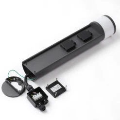 Lucande Corban Sockelleuchte Mit Zwei Steckdosen 18 Lucande Corban Sockelleuchte Mit Zwei Steckdosen -Lucande 9616172 7