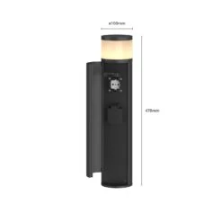 Lucande Corban LED-Sockelleuchte, Tür + Steckdosen -Lucande 9616173 6