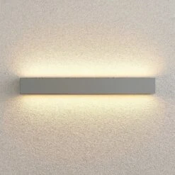 Lucande Lengo LED-Wandlampe, 50 Cm, Silber, 2-fl. -Lucande 9616204 3