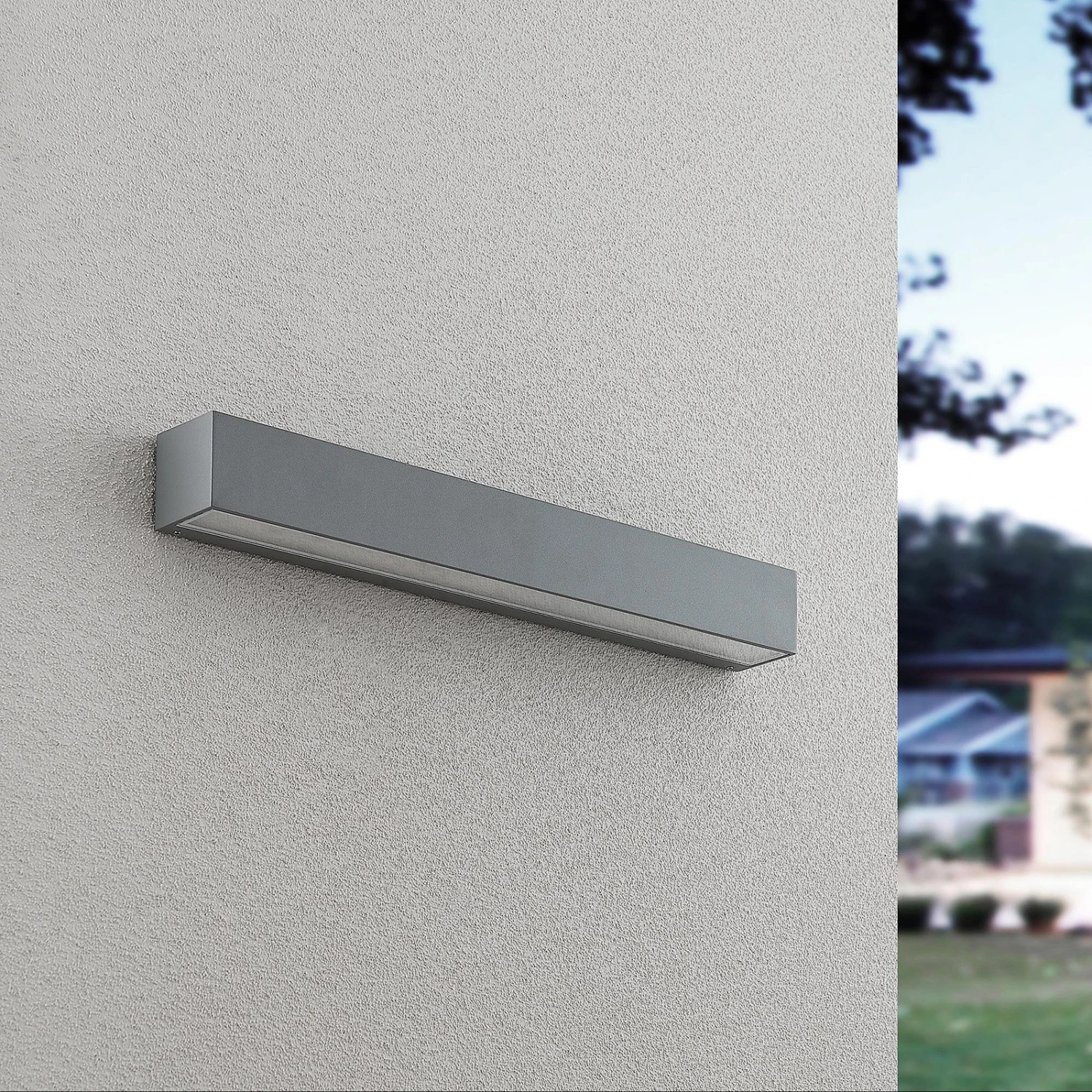 Lucande Lengo LED-Wandlampe, 50 Cm, Silber, 1-fl. 4 Lucande Lengo LED-Wandlampe, 50 Cm, Silber, 1-fl. – Bild 2