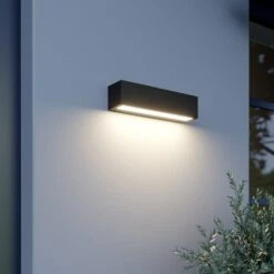Lucande Lengo LED-Wandlampe, 25 Cm, Grafit, 1-fl. 10 Lucande Lengo LED-Wandlampe, 25 Cm, Grafit, 1-fl. -Lucande 9616208 1