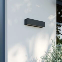 Lucande Lengo LED-Wandlampe, 25 Cm, Grafit, 1-fl. 11 Lucande Lengo LED-Wandlampe, 25 Cm, Grafit, 1-fl. -Lucande 9616208 2