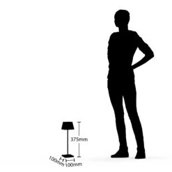 Lucande Patini LED-Tischlampe Für Außen, Schwarz -Lucande 9616215 6