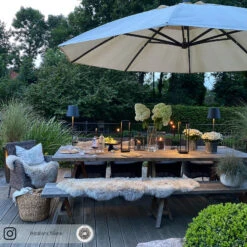 Lucande Elaja LED-Außenlaterne, Akku, USB, Schwarz -Lucande 9616221 12