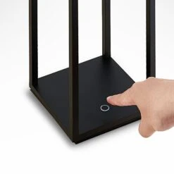 Lucande Elaja LED-Außenlaterne, Akku, USB, Schwarz -Lucande 9616221 4