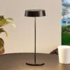 Lucande Tibia LED-Tischleuchte, Akku, USB, Schwarz -Lucande 9616229