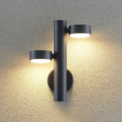 Lucande Kynlee LED-Außenwandleuchte, Dreiflammig -Lucande 9616233 6