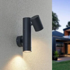 Lucande Maloney Außenwandleuchte, Zweiflammig -Lucande 9616242 1