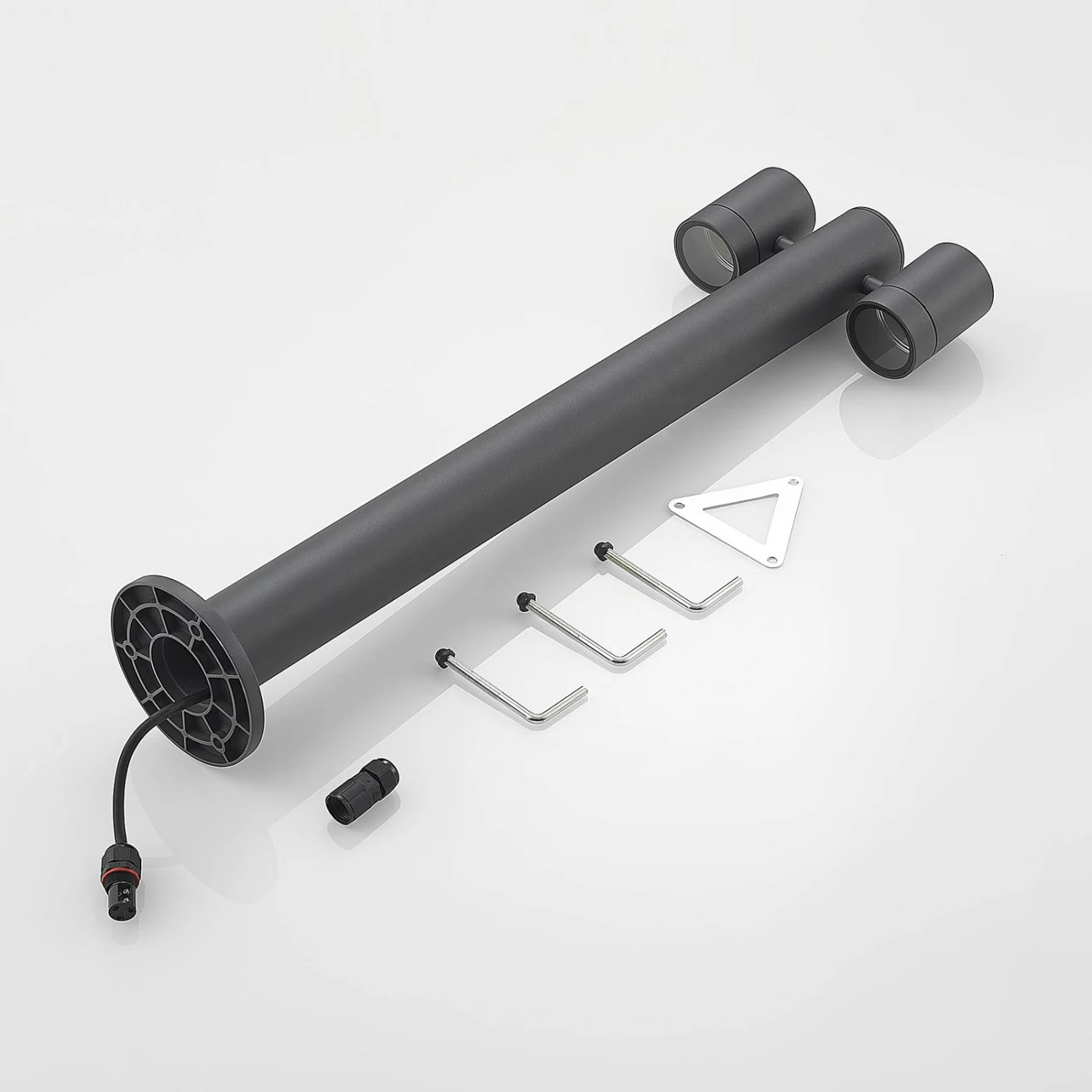 Lucande Maloney Pollerleuchte, Zweiflammig, 75 Cm 5 Lucande Maloney Pollerleuchte, Zweiflammig, 75 Cm – Bild 3