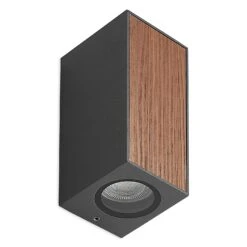 Lucande Cimala Außenwandlampe 2xGU10, Höhe 16,5cm -Lucande 9616268 2