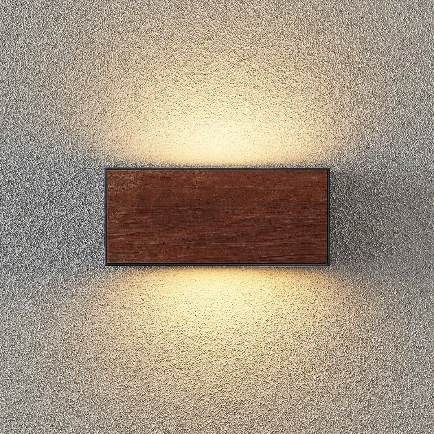 Lucande Lengo Wandleuchte E27 25cm 1-fl. Holz 8 Lucande Lengo Wandleuchte E27 25cm 1-fl. Holz – Bild 6