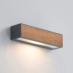 Lucande Lengo Wandleuchte R7s 25cm Down Holz 15 Lucande Lengo Wandleuchte R7s 25cm Down Holz -Lucande 9616274 4