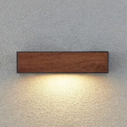 Lucande Lengo Wandleuchte R7s 25cm Down Holz 16 Lucande Lengo Wandleuchte R7s 25cm Down Holz -Lucande 9616274 5