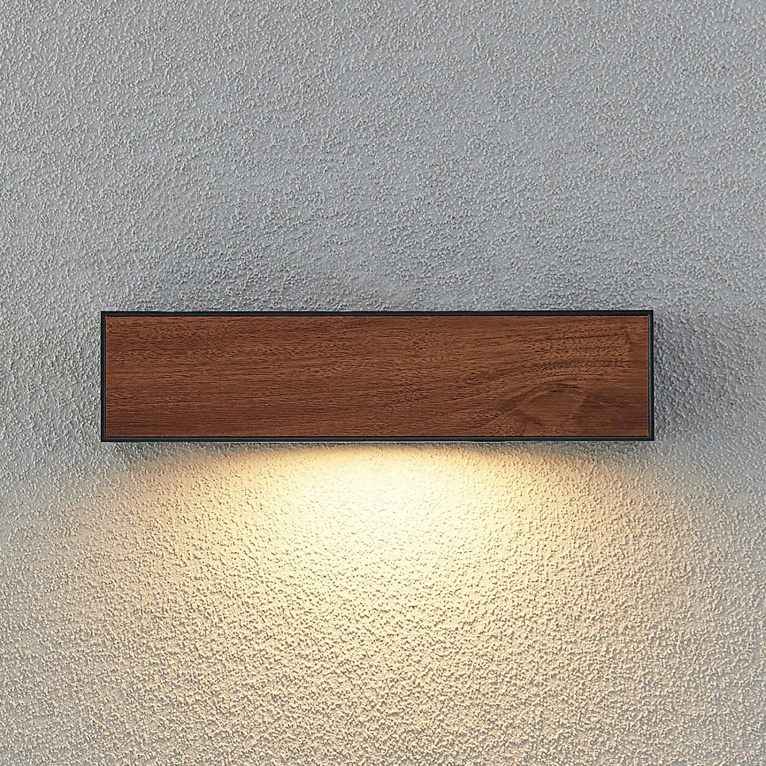 Lucande Lengo Wandleuchte R7s 25cm Down Holz 8 Lucande Lengo Wandleuchte R7s 25cm Down Holz – Bild 6