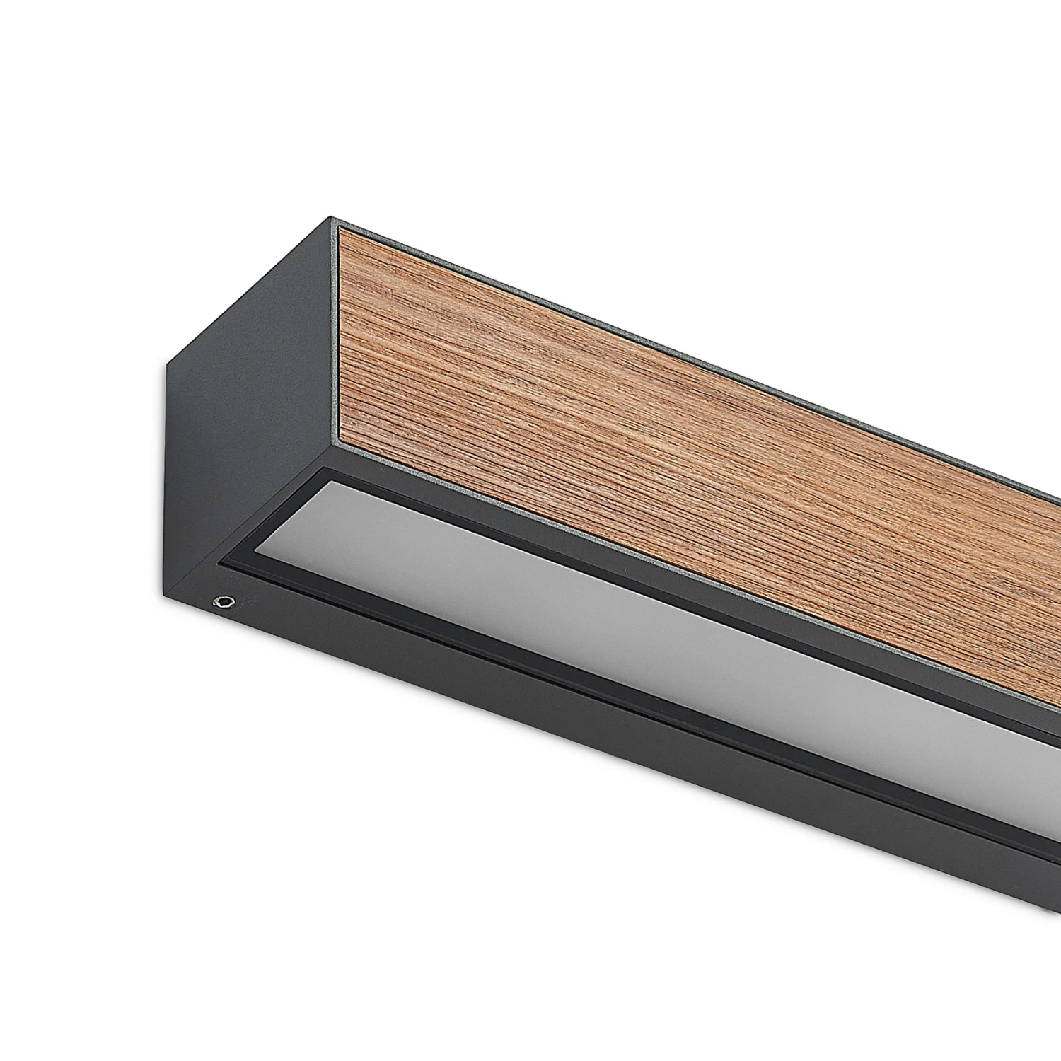 Lucande Lengo Wandleuchte R7s 25cm Down Holz 9 Lucande Lengo Wandleuchte R7s 25cm Down Holz – Bild 7