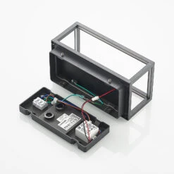 Lucande Rafail LED-Außenwandlampe, Dunkelgrau -Lucande 9616276 7