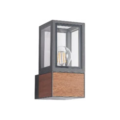 Lucande Alleria Außenwandlampe, Aluminium, Eckig -Lucande 9616277 2